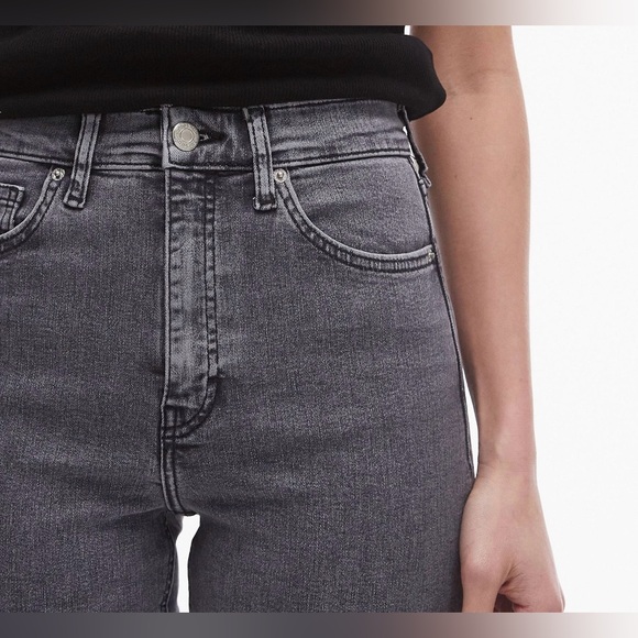 Topshop Jamie Skinny High Rise Jeans in Grey W26 L30 NWOT - Picture 5 of 10